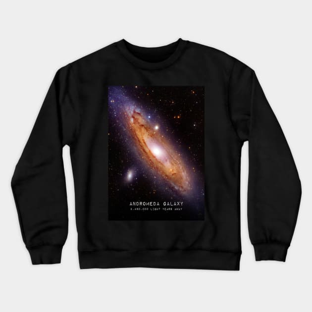 Andromeda Galaxy Crewneck Sweatshirt by Dashu